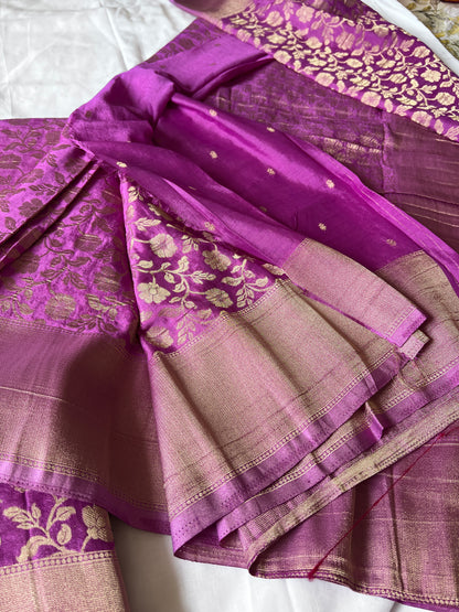 Georgette crepe silk saree