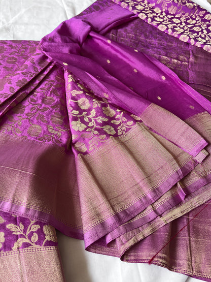 Georgette crepe silk saree