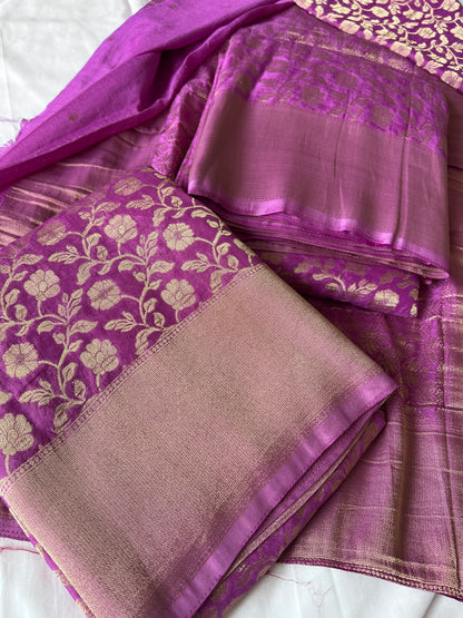 Georgette crepe silk saree