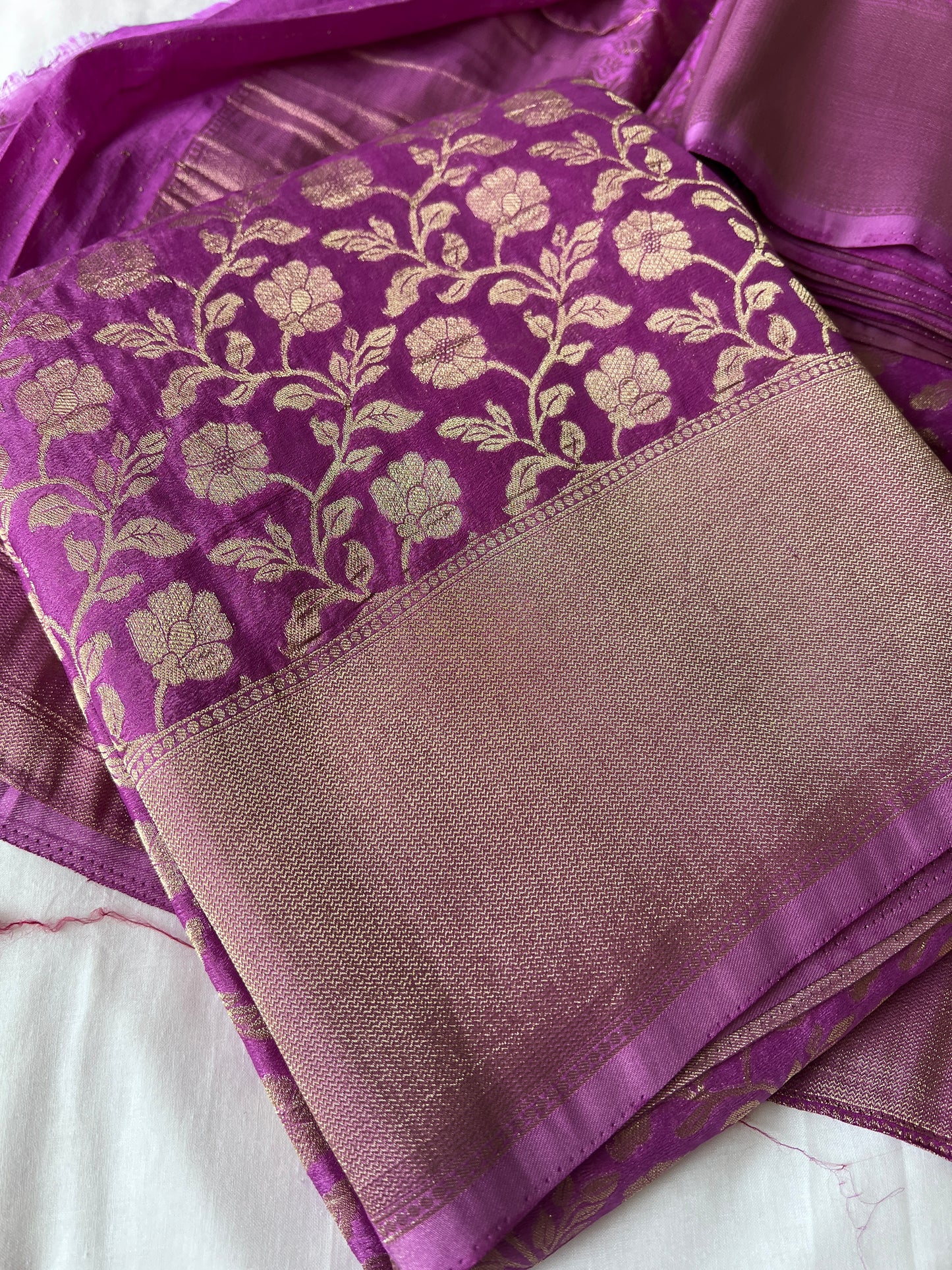 Georgette crepe silk saree